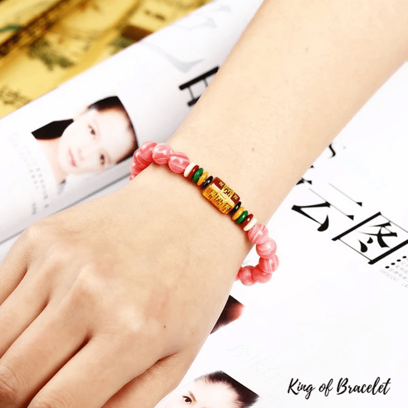 Bracelet Tibétain en Rhodochrosite - King of Bracelet