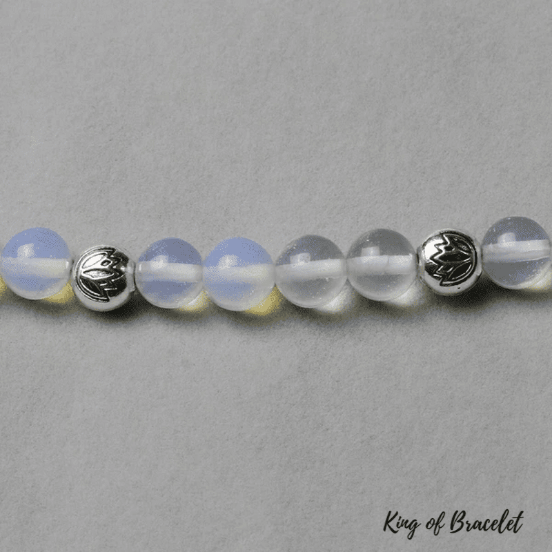 Bracelet Mala Tibétain en Pierre de Soleil et Opalite - King of Bracelet