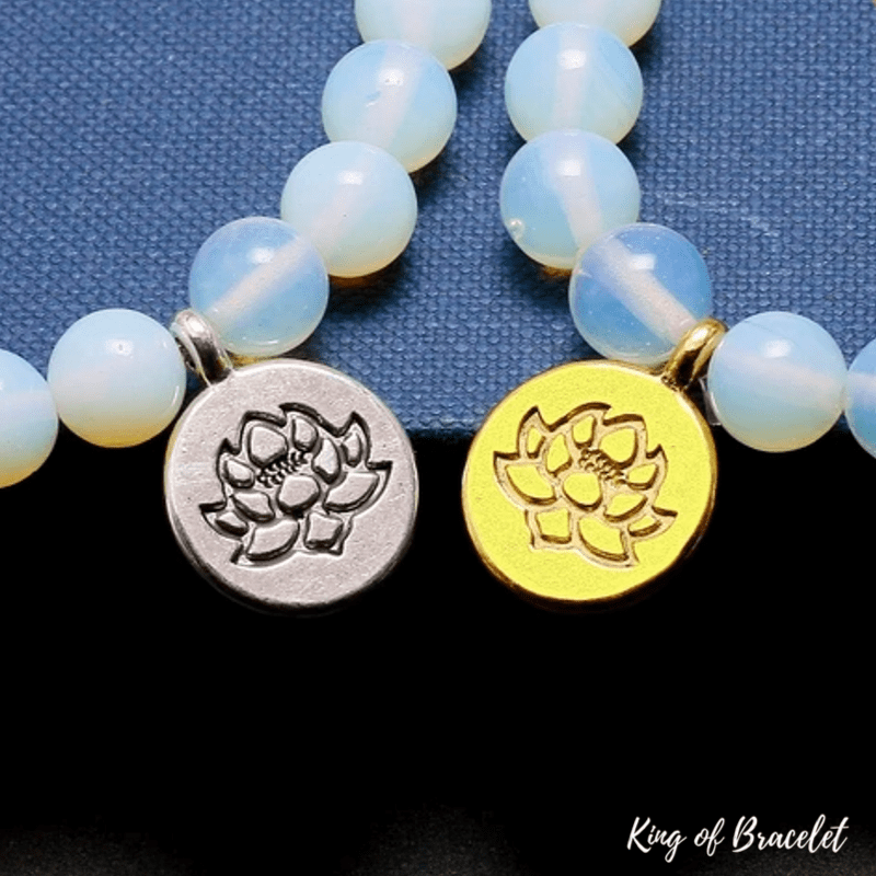 Bracelet Mala Tibétain en Opalite - King of Bracelet