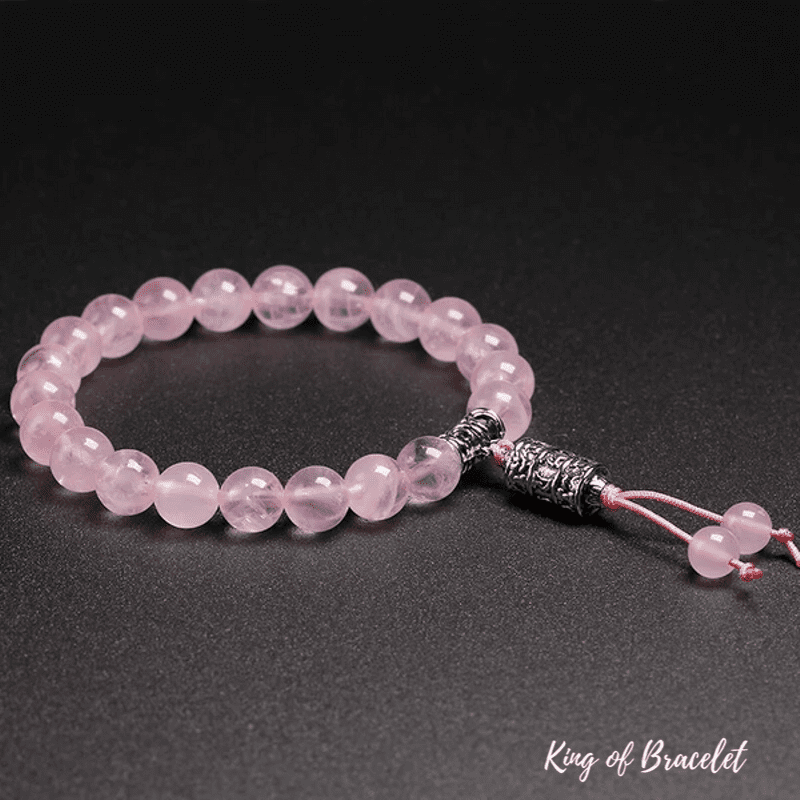 Bracelet Tibétain en Quartz Rose - King of Bracelet