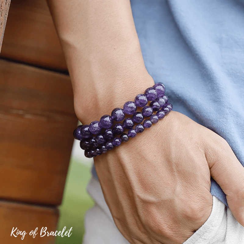 Bracelet en Améthyste Qualité AAA+ - King of Bracelet