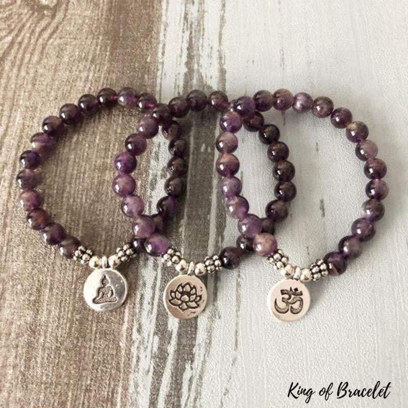 Bracelet Bouddha en Améthyste - King of Bracelet