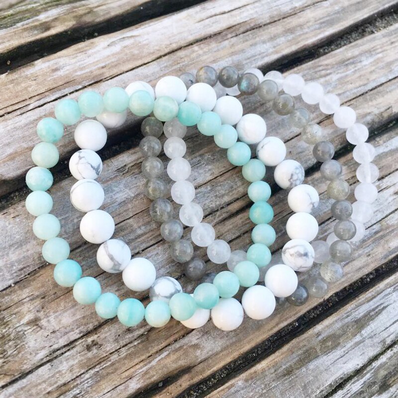 Bracelet en Labradorite + 3 Bracelets Offerts