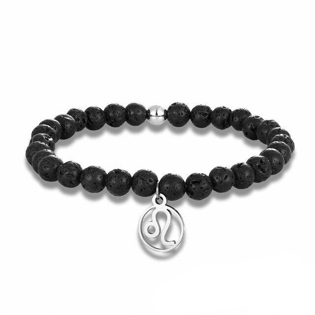Bracelet Zodiaque en Pierre de Lave