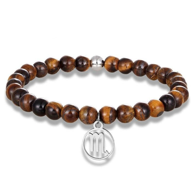 Bracelet Zodiaque en Oeil de Tigre