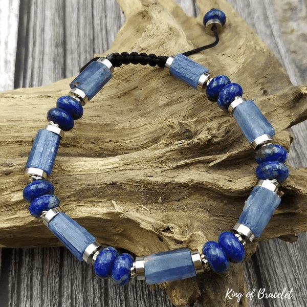 Bracelet en Kyanite et Lapis Lazuli - King of Bracelet