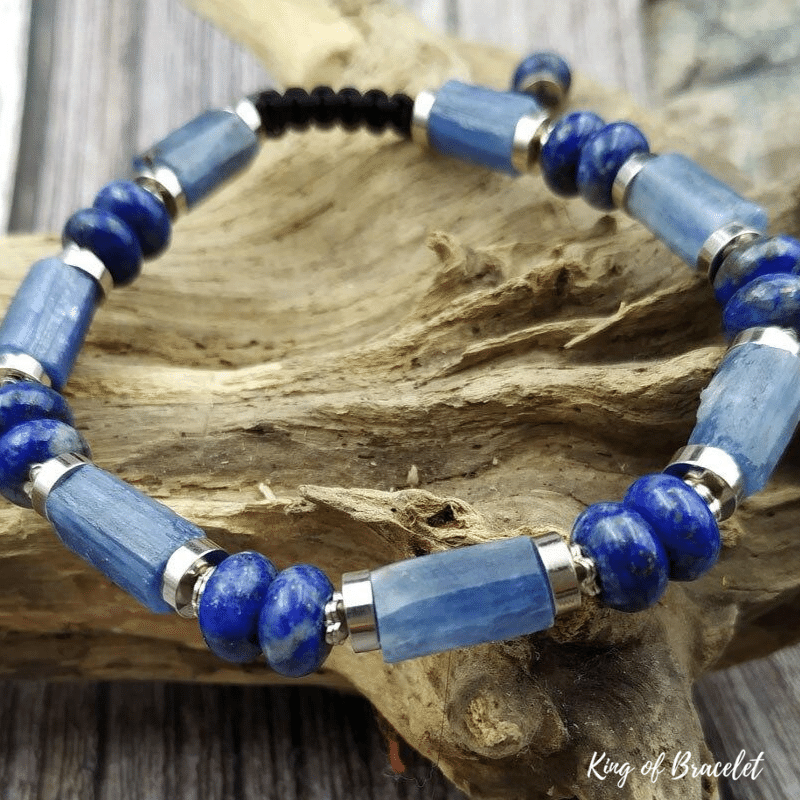 Bracelet en Disthène et Lapis Lazuli - King of Bracelet