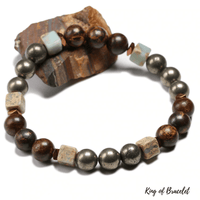 Bracelet Pyrite et Bronzite - King of Bracelet