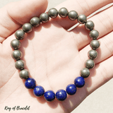Bracelet Pyrite et Lapis Lazuli - King of Bracelet