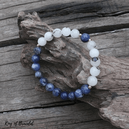 Bracelet en Sodalite et Quartz Tourmaline - King of Bracelet