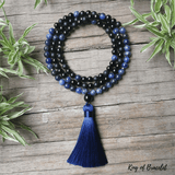 Bracelet en Onyx Noir et Sodalite