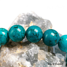 Bracelet Perles Turquoise 12MM - King of Bracelet