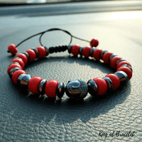 Bracelet Bouddhiste en Cinabre - King of Bracelet