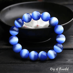 Bracelet en Oeil de Chat Bleu - King of Bracelet