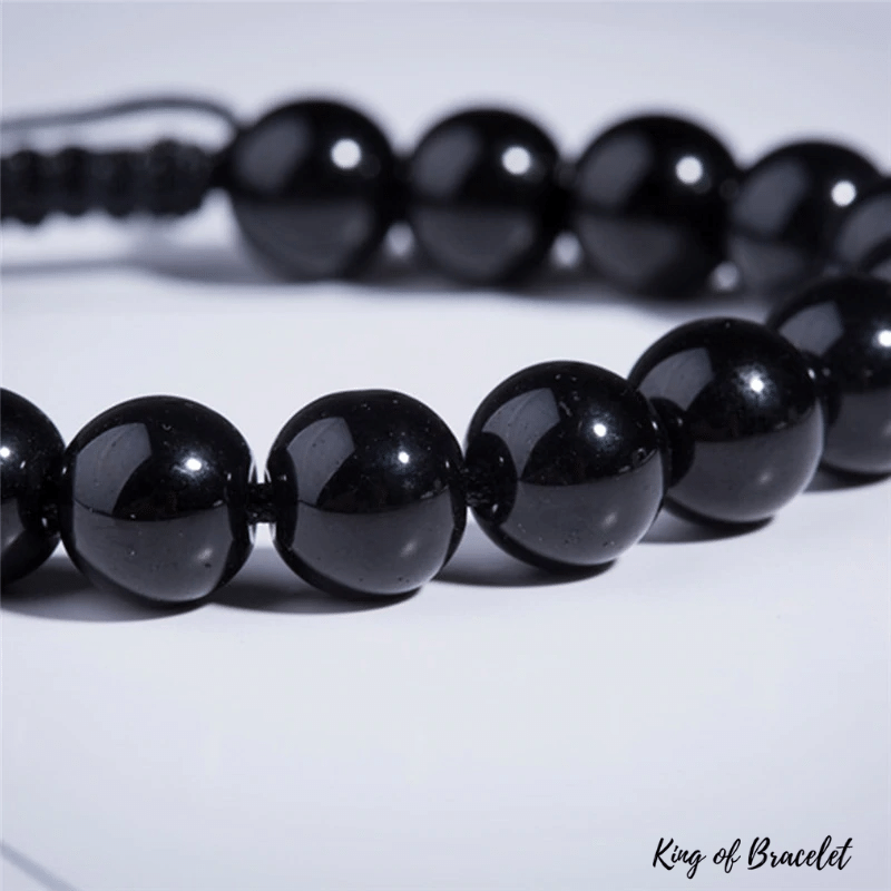 Bracelet Perles en Obsidienne Noire - King of Bracelet