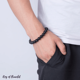 Bracelet Réglable en Obsidienne Noire - King of Bracelet