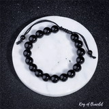 Bracelet Ajustable en Obsidienne Noire - King of Bracelet