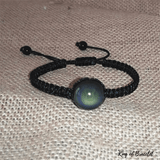 Bracelet Ajustable en Obsidienne Oeil Arc-en-Ciel - King of Bracelet