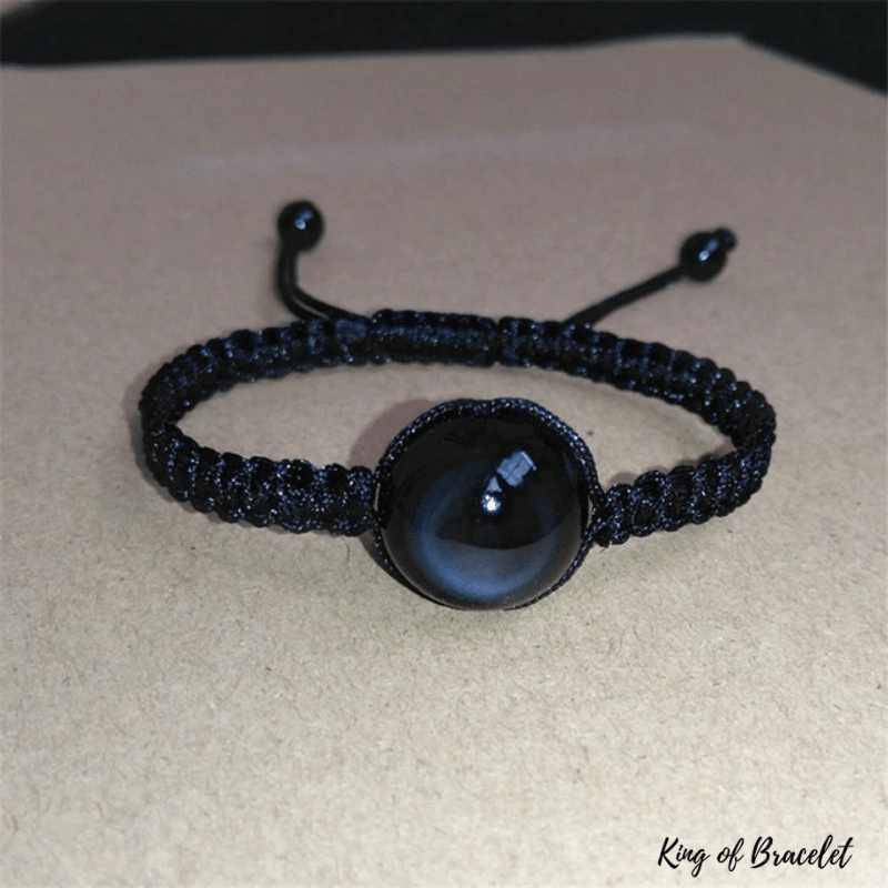 Bracelet Réglable en Obsidienne Oeil Céleste - King of Bracelet