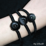 Bracelet Cordon en Obsidienne Oeil Céleste - King of Bracelet