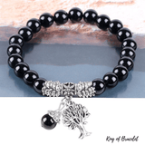 Bracelet Arbre de Vie en Onyx Noir - King of Bracelet