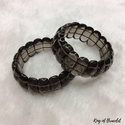 Bracelet Bangle en Quartz Fumé - King of Bracelet