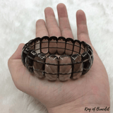 Bracelet Bangle en Quartz Fumé Naturel - King of Bracelet