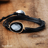 Bracelet Cordon en Onyx Noir - King of Bracelet