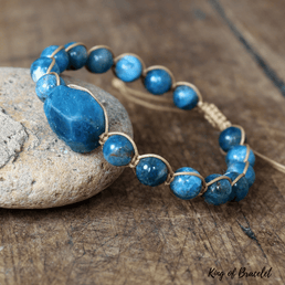 Bracelet Boho en Apatite Bleue - King of Bracelet