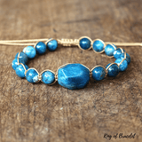 Bracelet Bohème en Apatite Bleue - King of Bracelet