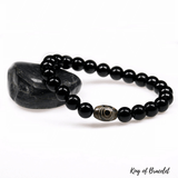 Bracelet Bouddhiste Onyx Noir - King of Bracelet