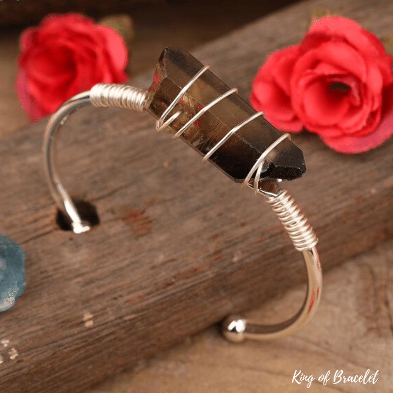 Bracelet Femme en Quartz Fumé - King of Bracelet