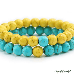 Bracelet Distance - Jaune et Bleu - King of Bracelet