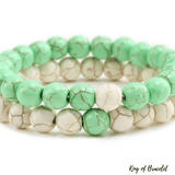 Bracelet Distance - Vert et Blanc - King of Bracelet