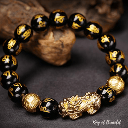 Bracelet Feng Shui en Obsidienne - King of Bracelet
