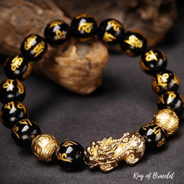 Bracelet Feng Shui en Obsidienne - King of Bracelet