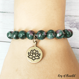 Bracelet Lotus en Anyolite - King of Bracelet