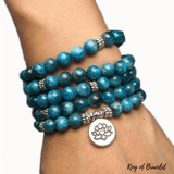 Bracelet Mala 108 Perles en Apatite - King of Bracelet