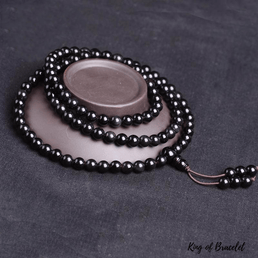 Mala 108 Perles en Obsidienne Oeil Céleste - King of Bracelet