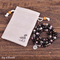 Bracelet Mala 108 Perles en Tourmaline Multicolore - King of Bracelet