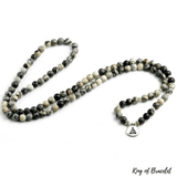 Bracelet Mala 108 Perles en Jaspe Araignée - King of Bracelet