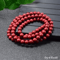 Bracelet Mala 108 Perles en Cinabre - King of Bracelet