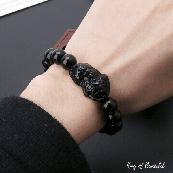 Bracelet Pi xiu en Obsidienne Noire - King of Bracelet