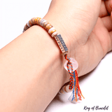 Bracelet Tibétain en Agate Crazy Lace