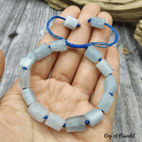 Bracelet Réglable en Aigue Marine Brute - King of Bracelet