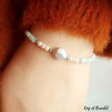 Bracelet en Chrysoprase et Perles