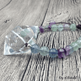 Bracelet Fluorite et Cristal de Roche - King of Bracelet