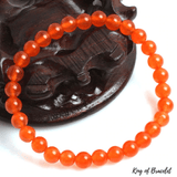 Bracelet en Jade Orange 6MM - King of Bracelet
