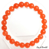 Bracelet Perles Jade Orange - King of Bracelet