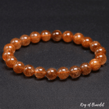 Bracelet en Quartz Rutile Orange | Perles 8MM | King of Bracelet